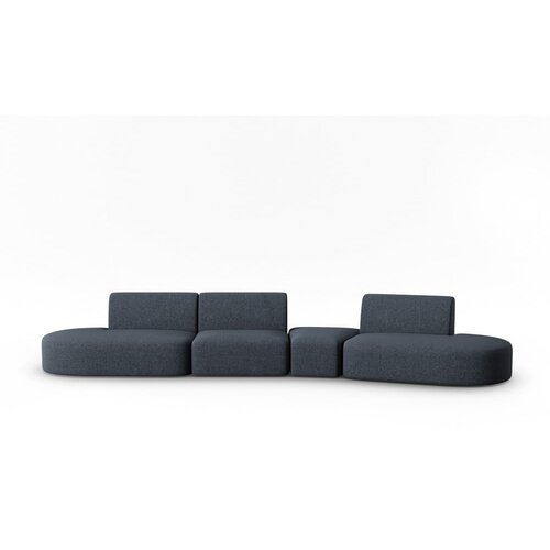 Milo Casa Plava sofa od &amp;scaron;enila s desnim kutom 428 cm Paolo &amp;ndash; Slike