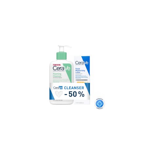CeraVe PROMO Hidratantna njega za lice SPF30 + Pjenu&amp;scaron;avi gel Slike