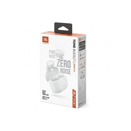 JBL bežične slu&amp;scaron;alice tune buds tws, bijele Slike