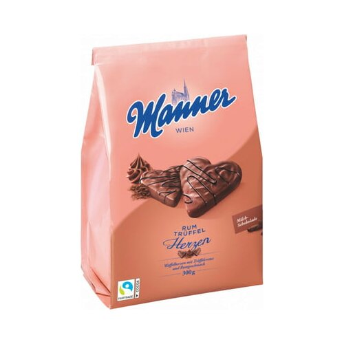 Manner Vafljeva srca - Krema iz ruma in tartufov Cene