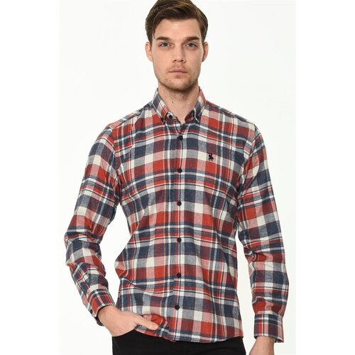 Dewberry G704 MEN'S SHIRT-NAVY-RED Cene