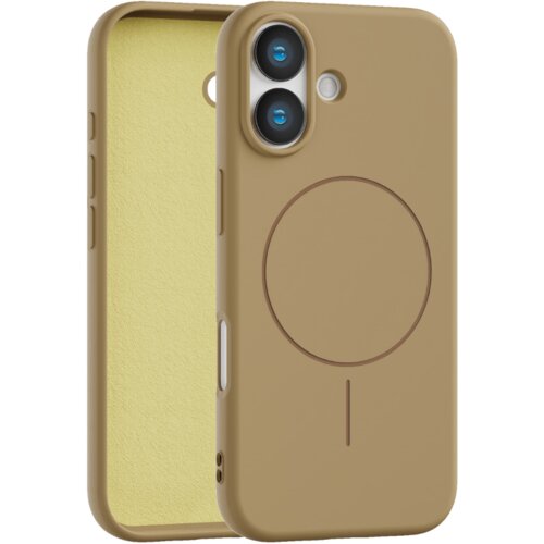 Apple velvet touch magsafe maska za iphone 17 - zlatna Cene