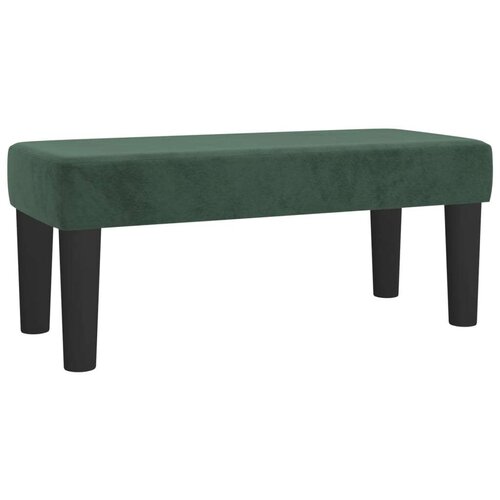 VidaXL Box spring krevet s madracem tamnozeleni 90x190 cm bar&amp;scaron;unasti Slike