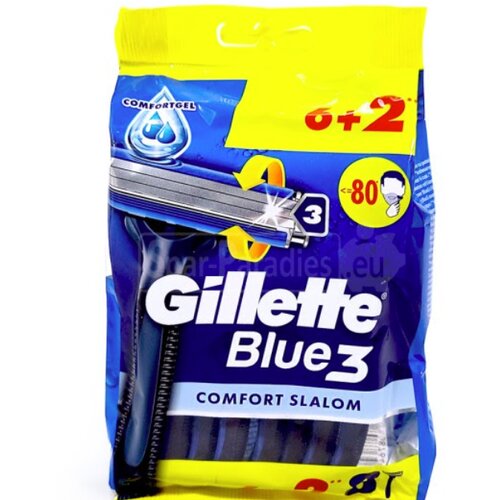 Gillette blue 3 jednokratni brijači comfort slalom 8 komada Cene