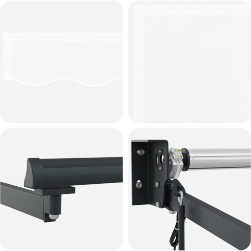 VidaXL automatska uvlačiva tenda Bijela 300x250 cm, tenda zamjenska tkanina za okvir 3x2.5 m Bijela Slike