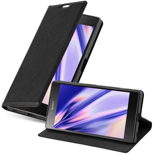 Cadorabo Ohi&scaron;je, združljivo z Sony Xperia Z5 v nočna črna - Za&scaron;čitni ovitek z magnetnim zapiranjem, stoječo funkcijo in režo za kartice, (20549216) Cene