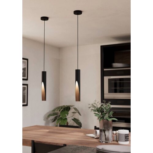  Barbotto vise'a lampa celik-drvo-crno-braon 1 x 4,5W Cene