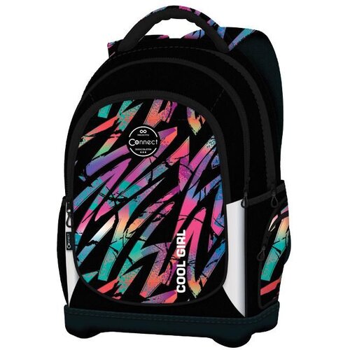 Connect Ranac đački anatomski lagan Cool Girl 40232 crno-&amp;scaron;areni Slike