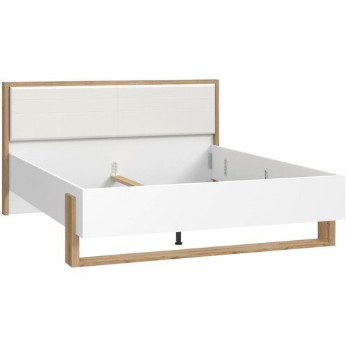 Hom`in POSTELJA x , leseni material bela, barve hrasta Cene