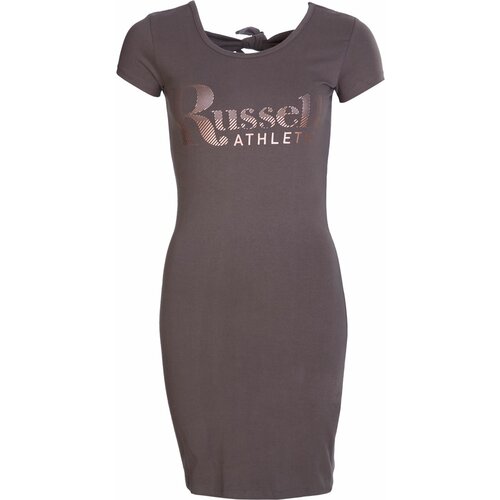 Russell Athletic ženska haljina DRESS WITH KNOT DETAIL braon A11471 Cene