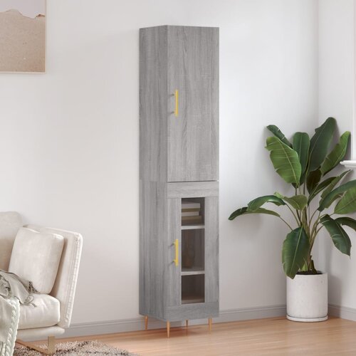  Visoka komoda siva sonome 34,5x34x180 cm od konstruiranog drva Cijene