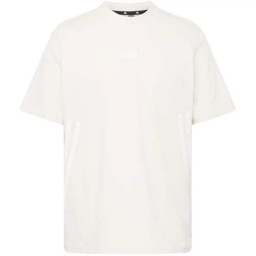 ADIDAS SPORTSWEAR Tehnička sportska majica boja pijeska / bijela