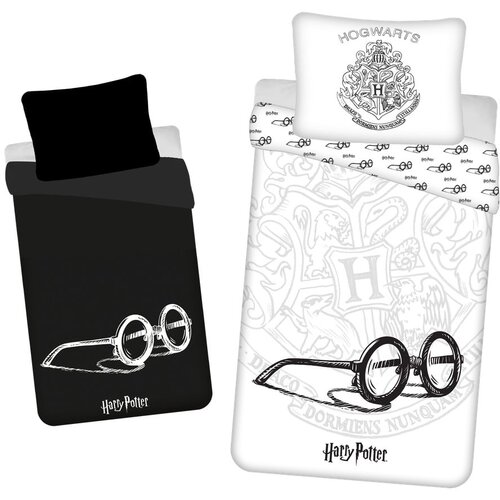 Jerry Fabrics Otroška bombažna posteljnina s svetlečim učinkom 140x200 cm Harry Potter - Cene