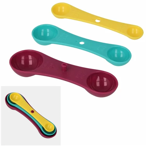 Metaltex set od 3 mjerne žlice u boji Spoons