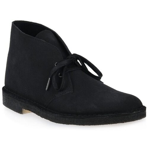 Clarks Pol&amp;scaron;kornji Desert Boot Navy Črna Slike