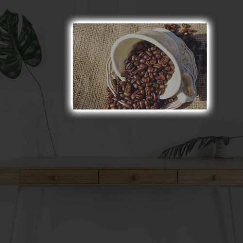 Wallity Slika sa LED osvetljenjem 4570KDACT-003, 45x70 cm Cene
