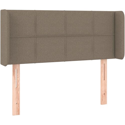 Maison Chic posteljno vzglavje - vzglavna omarica - nočna omarica z u&amp;scaron;esi taupe 83x16x78/88 cm blago, (21709480) Slike