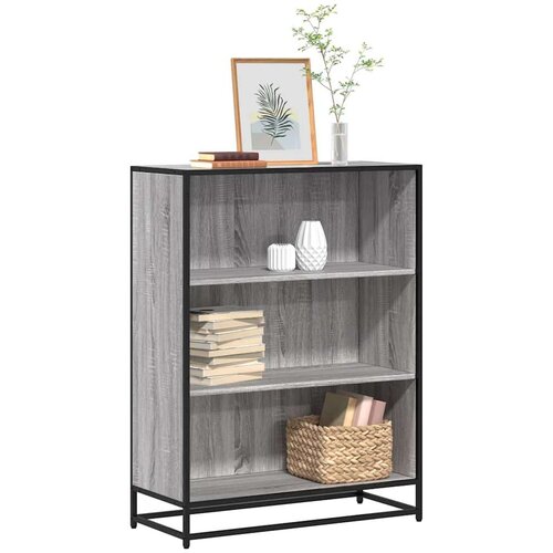 vidaXL Knjižna omara siva sonoma 80,5x35x107,5 cm inženirski les Cene