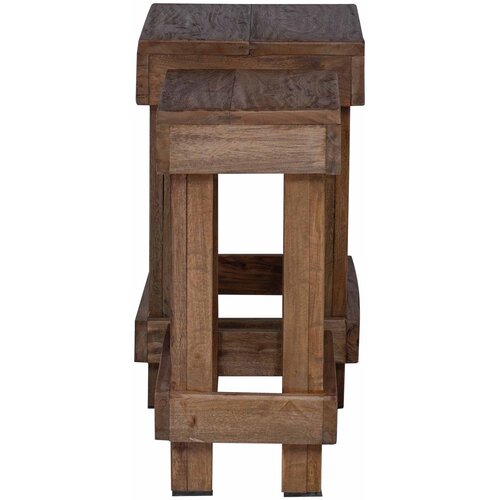  Stalak za biljke 2 pcs Smeđa 70 x 11 x 27 cm Drvo od mahagonija Slike