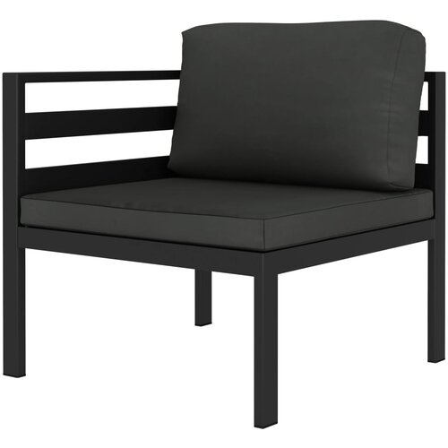 Maison Chic Seti vrtnega pohi&amp;scaron;tva - Vrtna garnitura - Vrtni pohi&amp;scaron;tvo set z blazinami 2-delna aluminij antracitna, (21797880) Slike