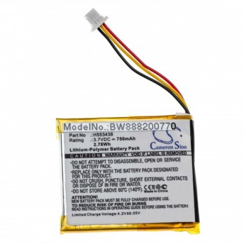 VHBW Baterija za GlobalSat GH625XT, 750 mAh Slike