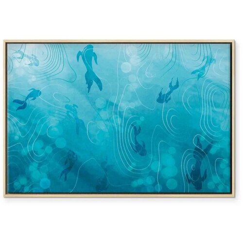  Slika - Japanese pond 90x60 U prirodnom drvenom okviru Slike