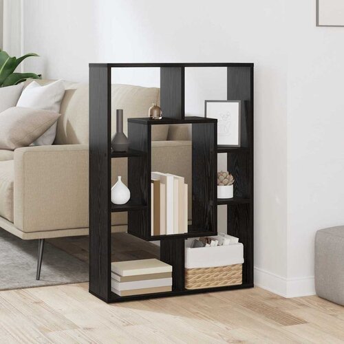 VidaXL Police za knjige Crni hrast 63 x 20 x 90 cm Konstruirano drvo Slike