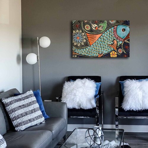 WALLXPERT Dekorativna slika na platnu, 45x70cm, &Scaron;areno Cijene