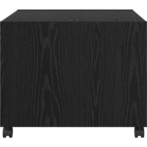 VidaXL Kava Stol Crni hrast 55 x 55 x 45 cm Konstruirano drvo Slike