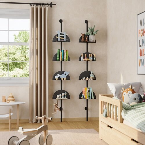 Umbra Črn kovinski sistem modularnih polic 27x203,5 cm Solis &amp;ndash; Slike