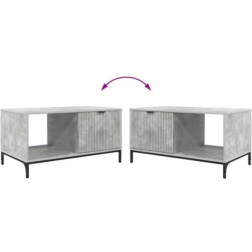 VidaXL Stolić za kavu Beton siva 90 x 49 x 46 cm Konstruirano drvo Slike