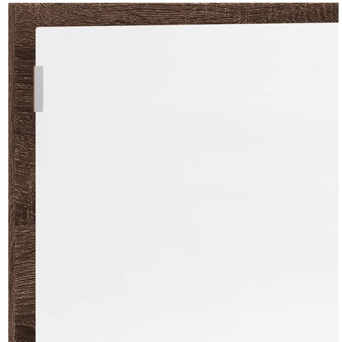  LED kupaonsko ogledalo smeđi hrast 100x8,5x37 cm Slike