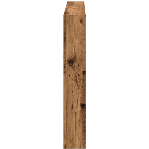  Ormarić za uzglavlje s LED svjetlima staro drvo 140x17x102 cm Slike