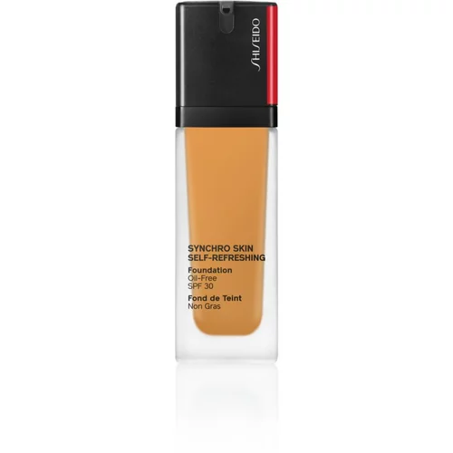 Shiseido Synchro Skin Self-Refreshing Foundation dolgoobstojen tekoči puder SPF 30 odtenek 420 Bronze 30 ml