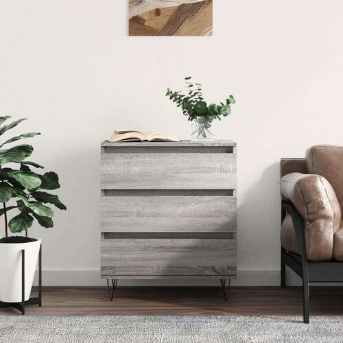 VidaXL Komoda sivog hrasta sonome 60x35x70 cm od konstruiranog drva Slike