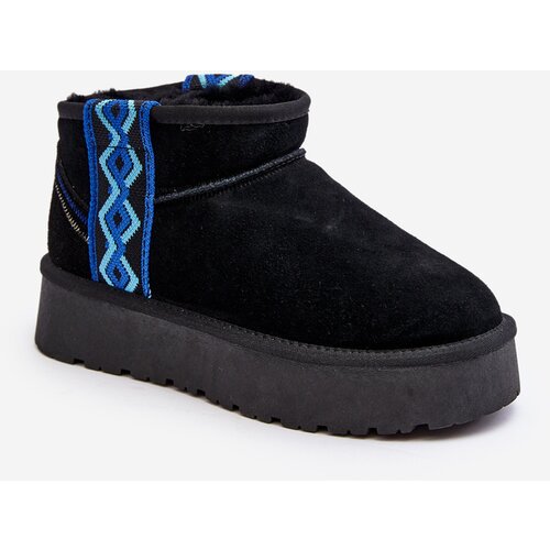 Boto FS1 Women's snow boots with thick sole in black Vebissat Cijene