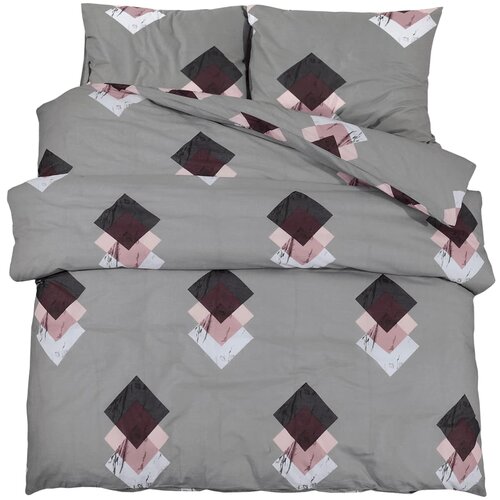 Maison Chic Komplet posteljnine - Posteljnina siva 240x220 cm bombaž, (21786739) Cene