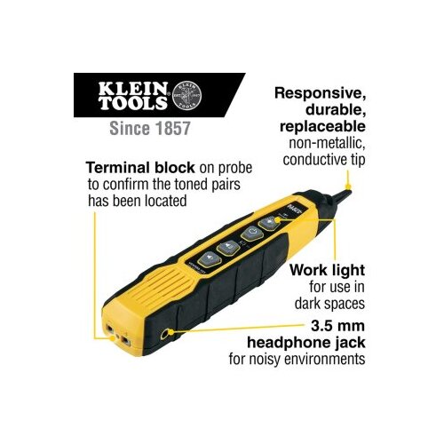 Klein tools probe pro tragač vodova bez napona sa radnim svetlom,auto of Slike