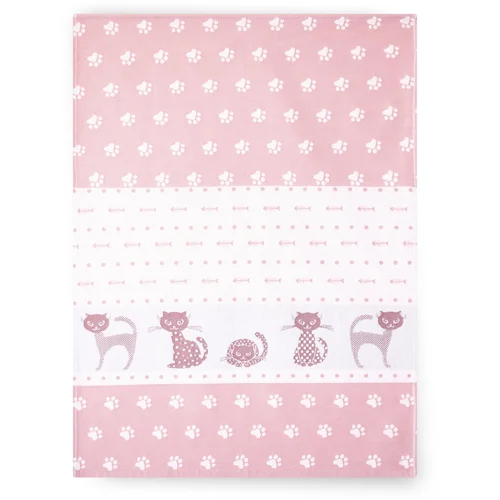 Zwoltex Unisex's Dish Towel Maru Pink/Pattern