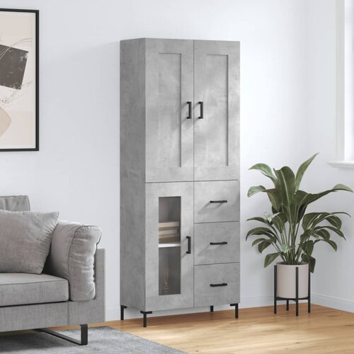  Visoka komoda siva betona 69,5x34x180 cm od konstruiranog drva Cene