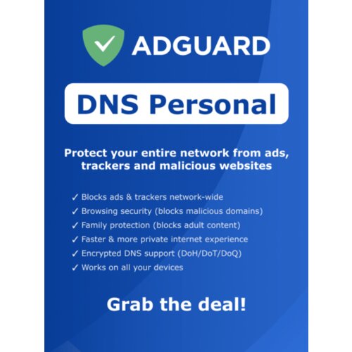 AdGuard DNS Personal (20 Devices, 1 Year) Key GLOBAL Cene