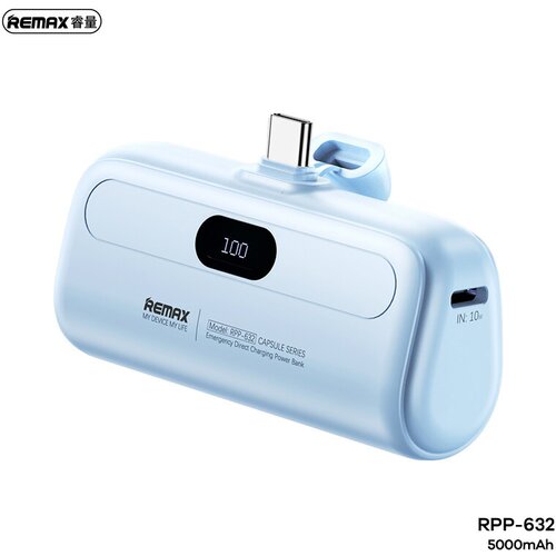  Back up baterija REMAX Capsule series RPP-632 2A Type C 5000mAh plava Cene