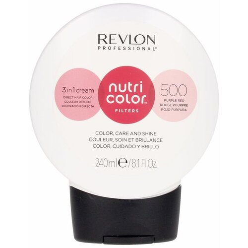 Revlon Nutri Color Filters 3in1 Cream barva za lase za vse vrste las 240 ml odtenek 500 Purple Red Slike