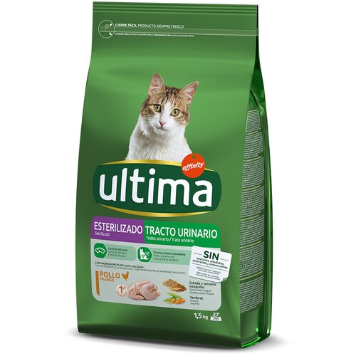 Affinity Ultima Ultima Cat Sterilized Urinary pi&scaron;čanec - 4,5 kg (3 x 1,5 kg) Cijene