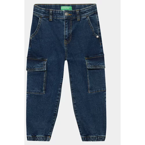 United Colors Of Benetton Jeans hlače 4ULQGF01J Mornarsko modra Slim Fit