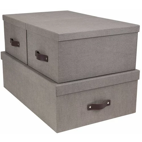 Bigso Box of Sweden Škatle za shranjevanje s pokrovom v kompletu 3 ks Inge –