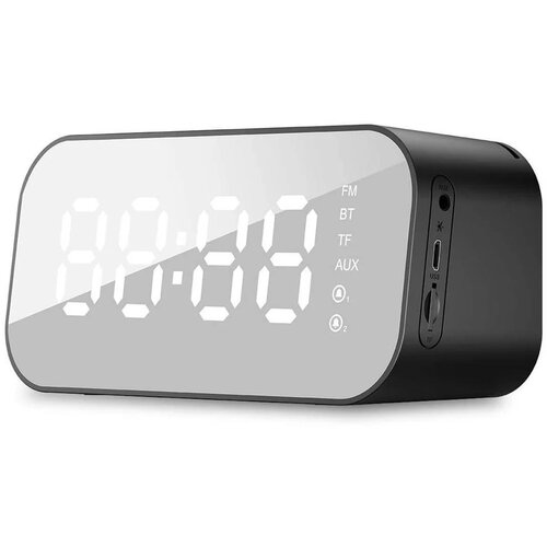 Havit Digitalna ura, budilka, kozmetično ogledalo, Bluetooth zvočnik in termometer - črn Cene