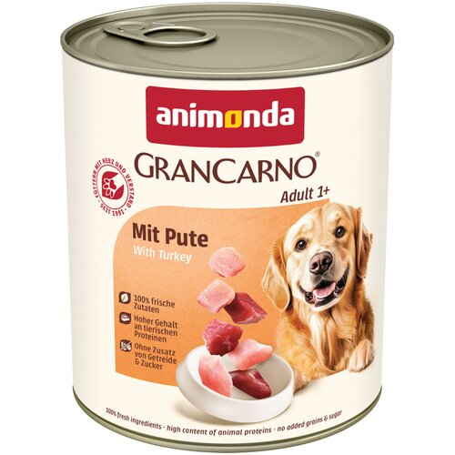  Ekonomično pakiranje animonda GranCarno Original 12 x 800 g - S puretinom Cene