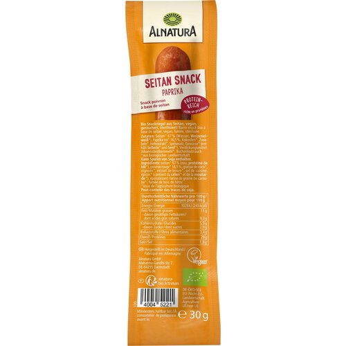 Alnatura Bio veganski snack - paprika - 30 g Slike