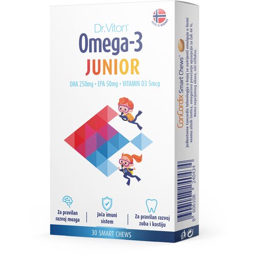 Dr Viton Omega JUNIOR 30 tableta za žvakanje Cene
